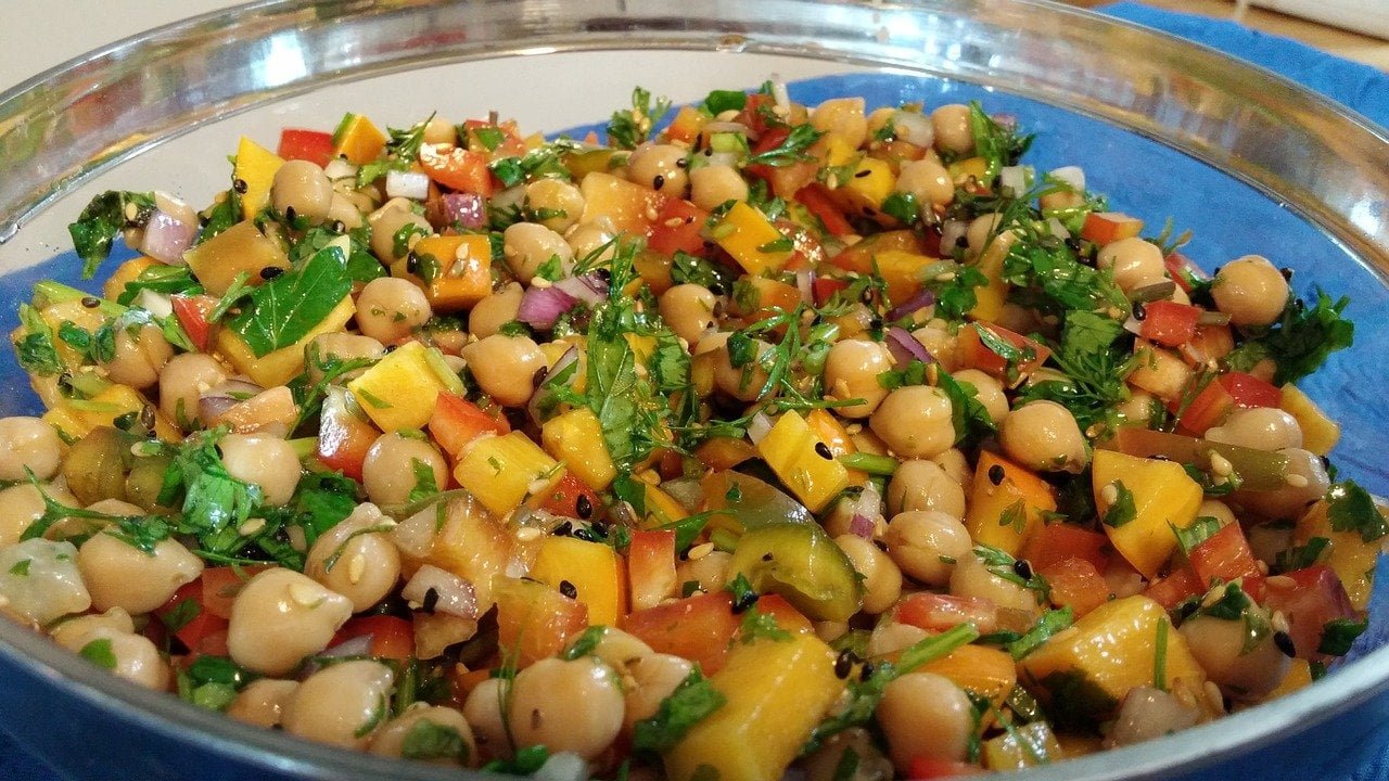 Saladas: Receita de Salada de Grão de Bico 