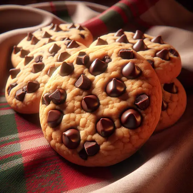 Biscoitos de Natal com Gotas de Chocolate 