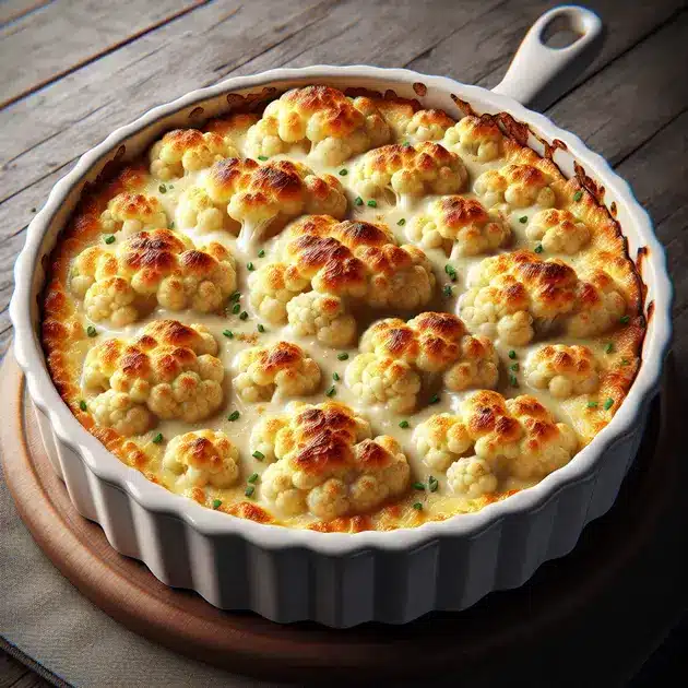 Gratinado de Couve-flor com Queijo 