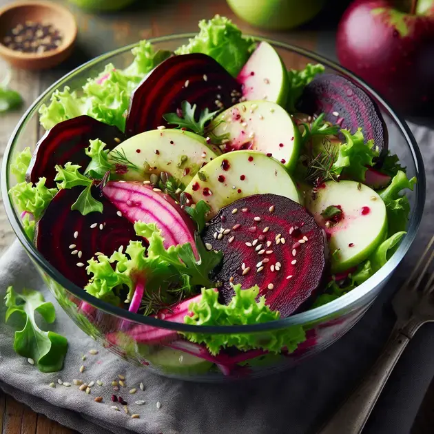 Salada de Beterraba com Maçã 